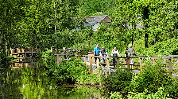 Radler im Klosterpark Harsefeld Mönchsweg