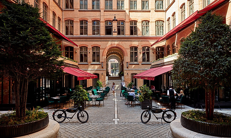 Hotel TORTUE HAMBURG: Innenhof