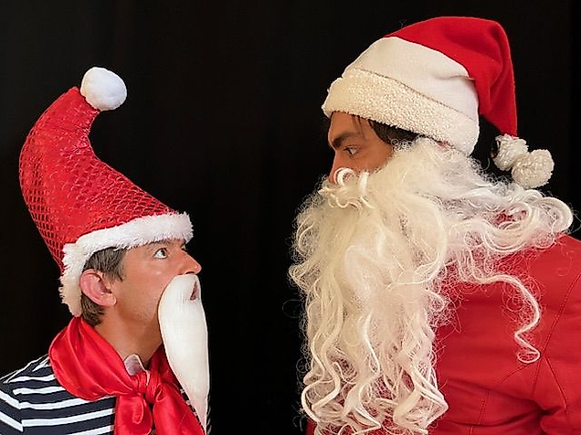 Weihnachtsmann Fred und Weihnachts-Manfred