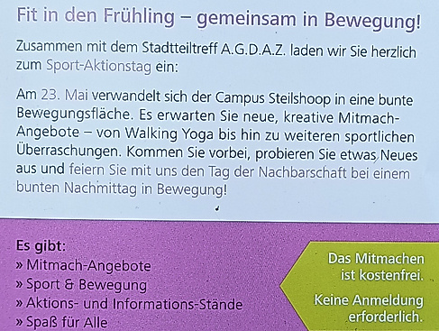 Flyer rückseite