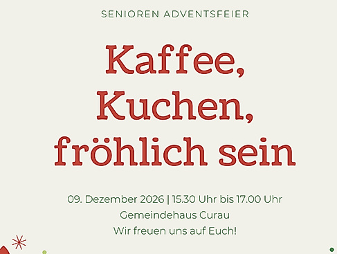 Senioren-Adventsfeier Gemeindehaus