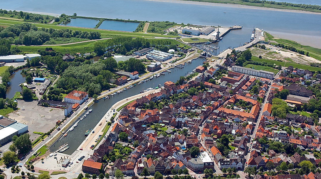 Glückstadt von oben