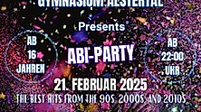 Abi-Party 16+ (Gymnasium Alstertal) *Verlegt in den Inka Club*
