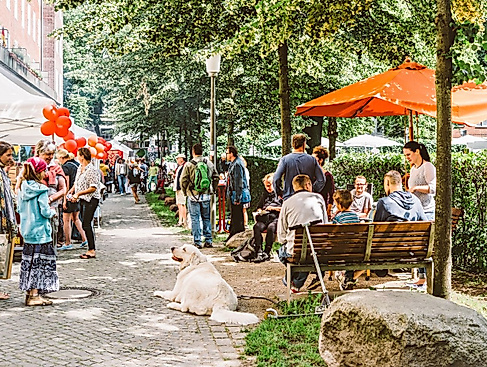 Das Sommerfest im Betty-Heine-Stieg