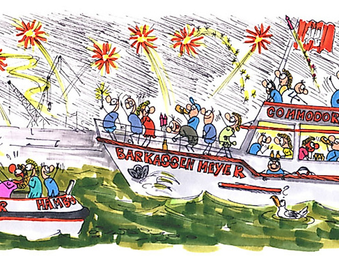Silvester Feuerwerksfahrt - 3 Stunden - 3-stündige Schifffahrt zum Jahreswechsel 2024/2025