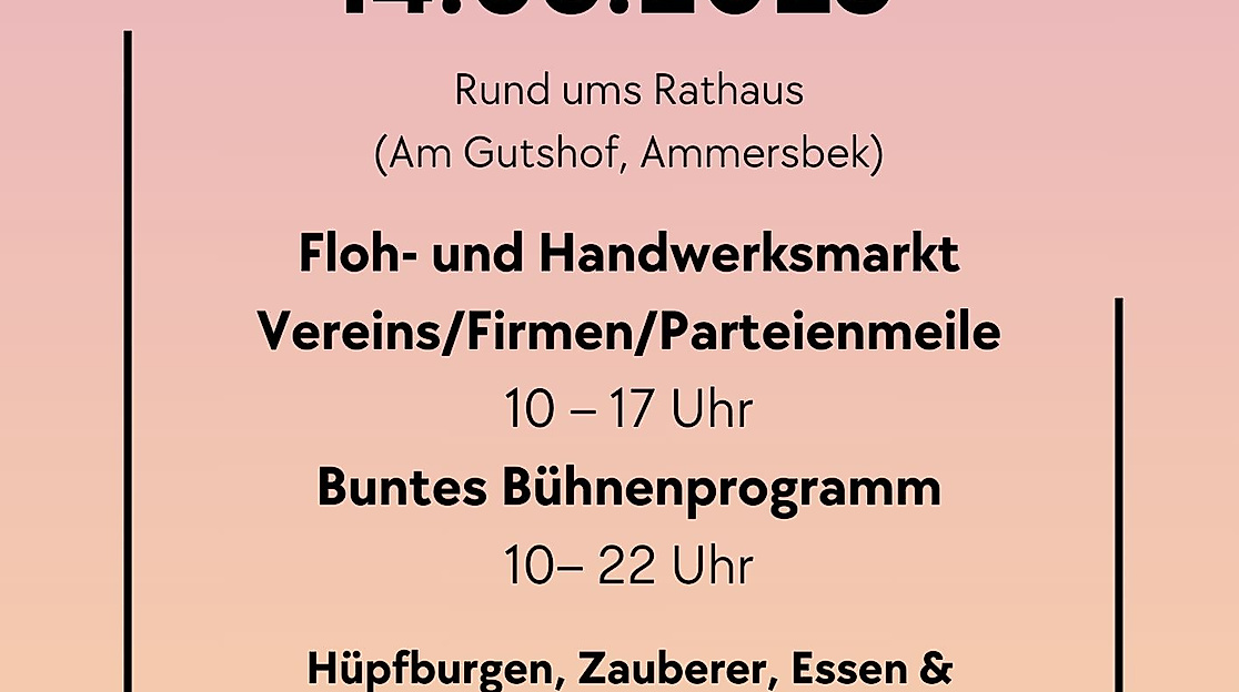 Ammersbeker Sommerfest Flyer