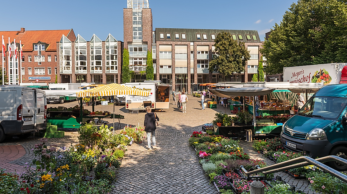 Wochenmarkt in Rotenburg (Wümme)