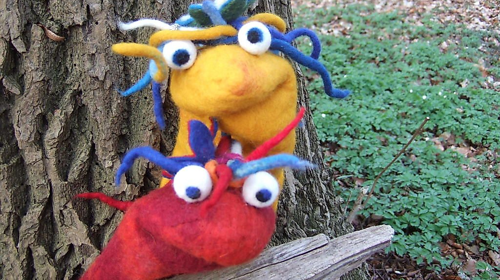Filz-Handpuppen
