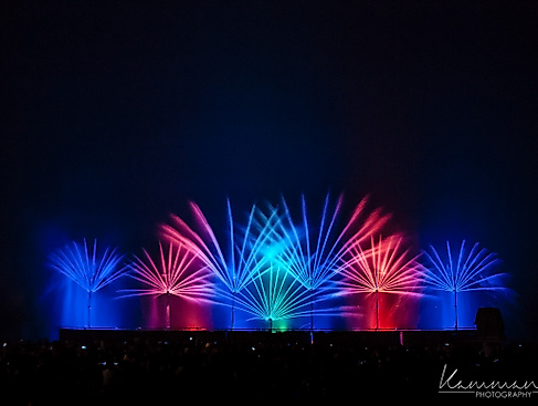 Wassershow im Jahr 2017 und 2023