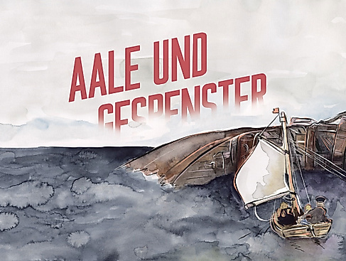 "Aale und Gespenster" ist eine Graphic Novel von Marius Schmidt (Ausschnitt aus dem Cover).