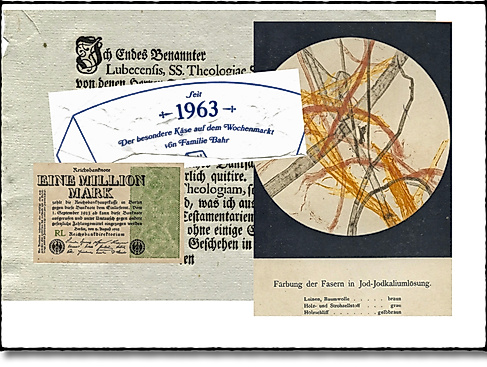 Papier unter dem Mikroskop