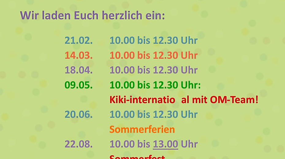 Kinderkirche Bispingen am 14. März 2026