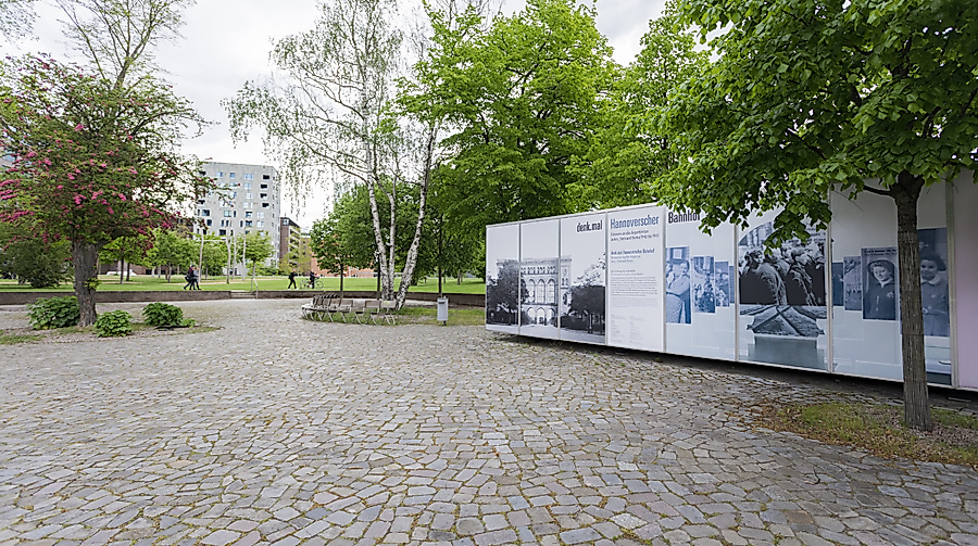 Ausstellungscontainer am denk.mal Hannoverscher Bahnhof