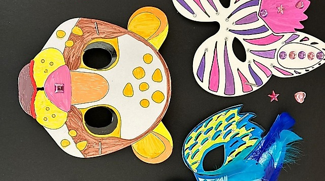 zauberhafte Tier- und Zirkusmasken