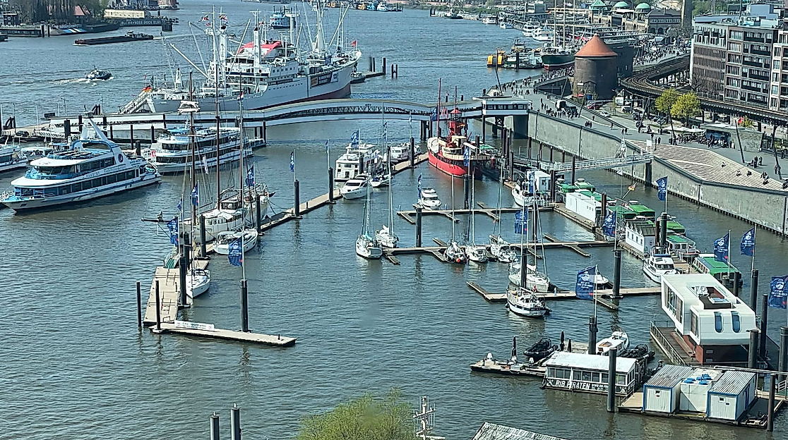 City Sporthafen Hamburg von oben