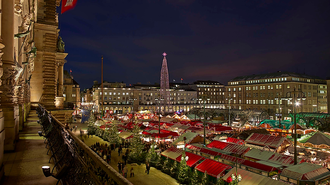 Weihnachtsmarkt Rathausmarkt Hamburg