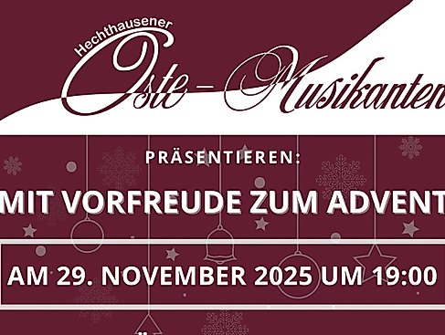 Plakat Mit Vorfreude zum Advent
