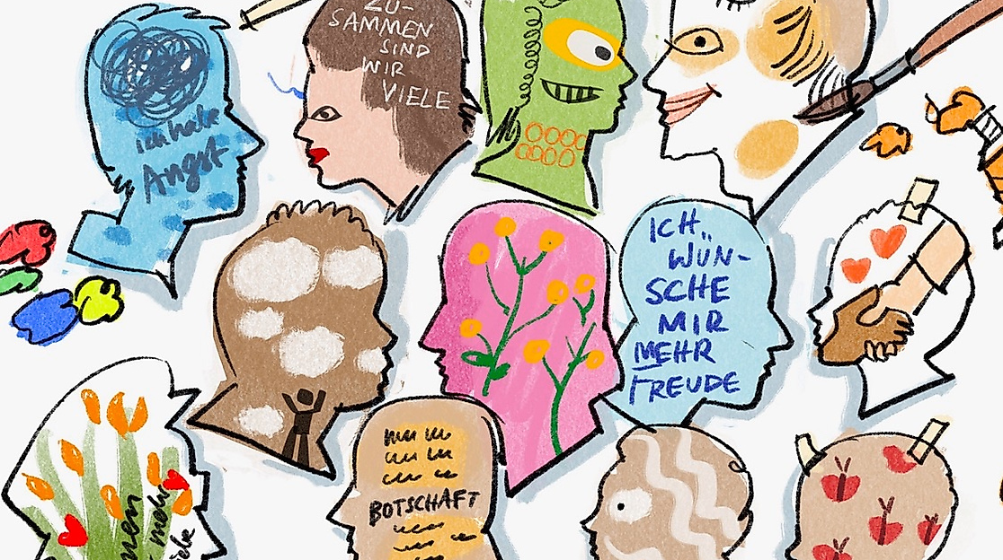 Ich, Du, wir zeigen Profil - Workshop Kunst für Miteinander