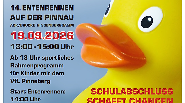 Plakat zum Entenrennen 2026