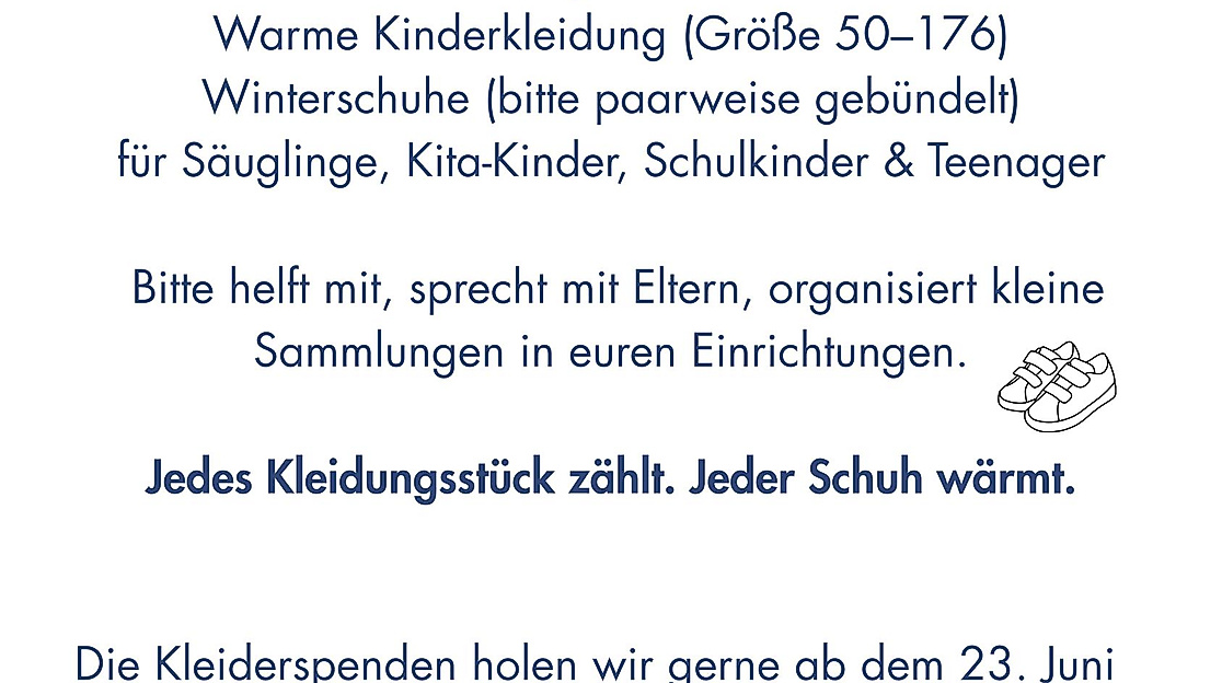 Kleidersammlung für die Ukraine-1