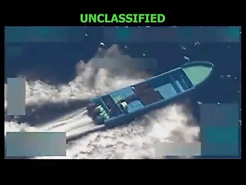 Mutmaßliches Drogenboot im Pazifik