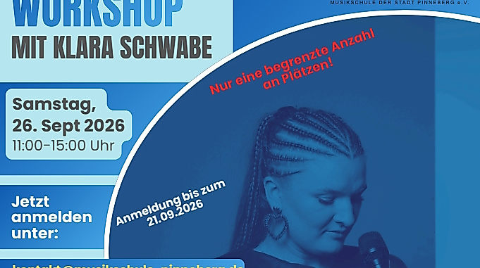 Plakat Vocal Workshop mit Klara Schwabe