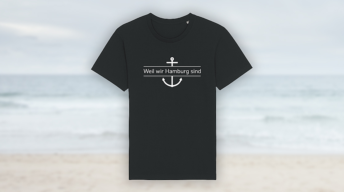 Weil wir Hamburg sind T-Shirt navy-blau