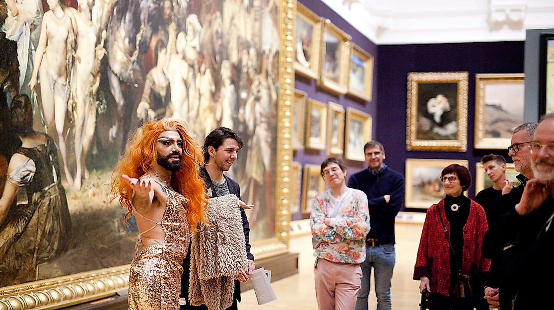 Dragführung in der Hamburger Kunsthalle mit Lady Sasha, 2024
