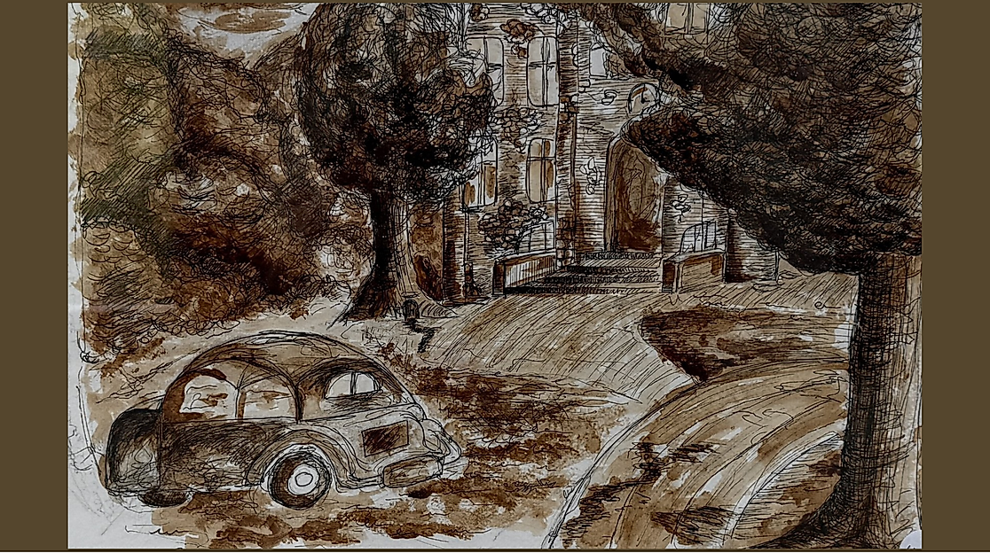 Kunstausstellung "Impressionen aus Zeven" (Kaffeemalerei)