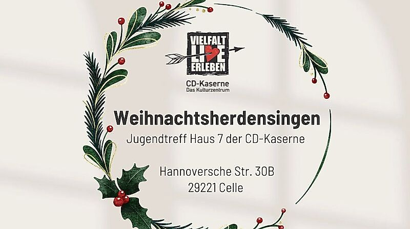 1. Türchen im „Lebendigen Adventskalender For Kids“: Weihnachtsherdensingen in der CD-Kaserne