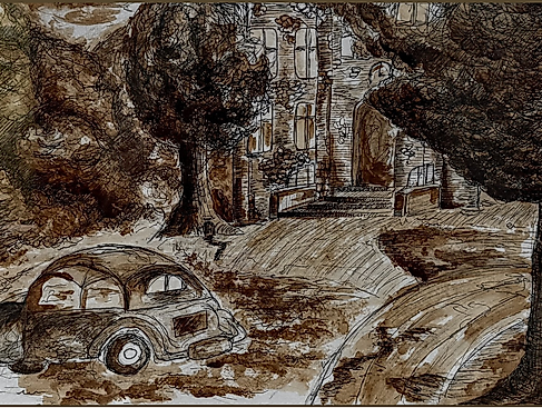 Kunstausstellung "Impressionen aus Zeven" (Kaffeemalerei)