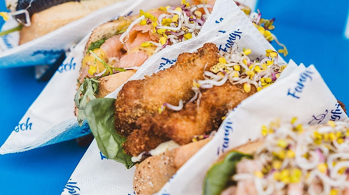 Fischbrötchen in Lübeck