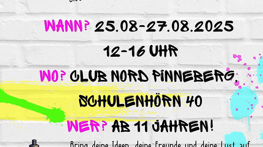 Plakat Graffiti Aktion Club Nord