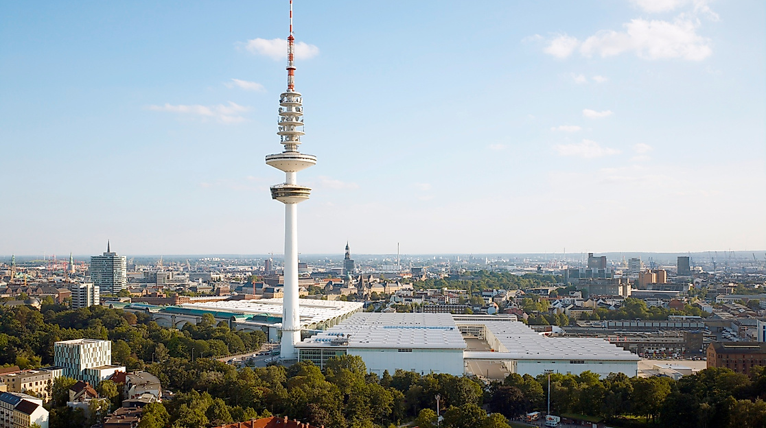 Hamburg Messe und Congress - Luftaufnahme