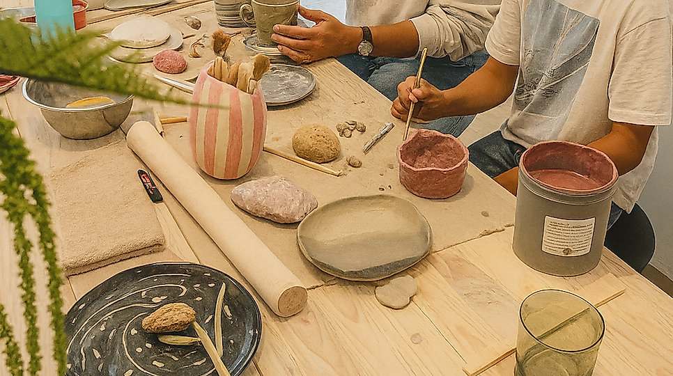 Töpfern Eltern & Kind