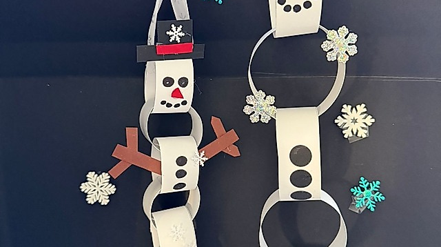 Schneemänner basteln