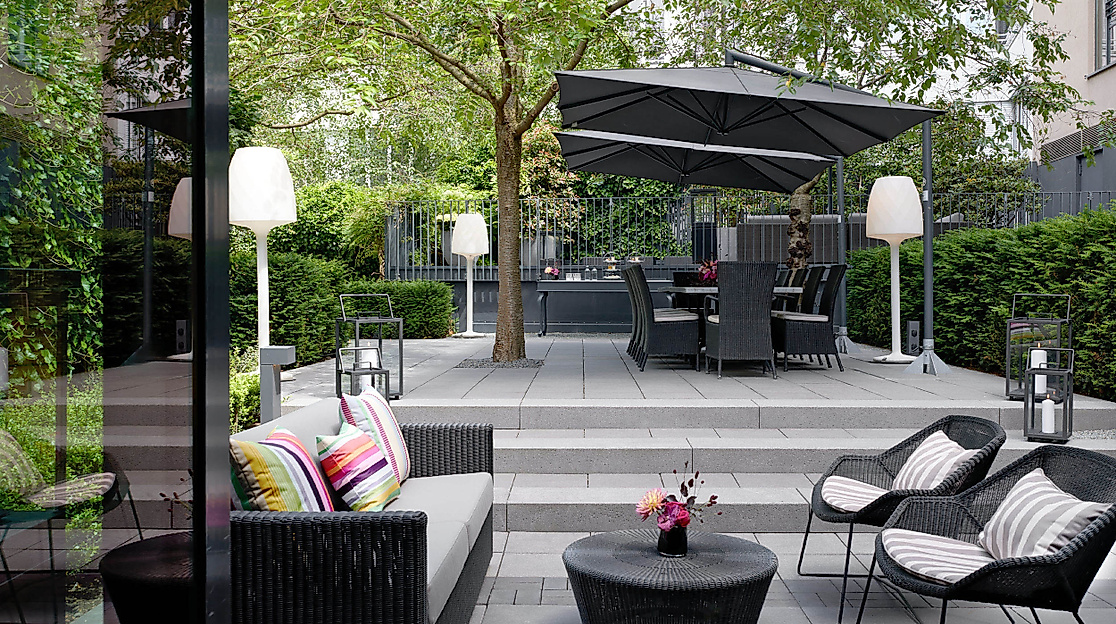 The George Hotel Hamburg: Garten