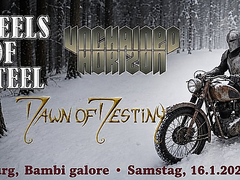Konzertposter von der Unbroken metal Party 2027 im Bambi Galore am 26.02.2027