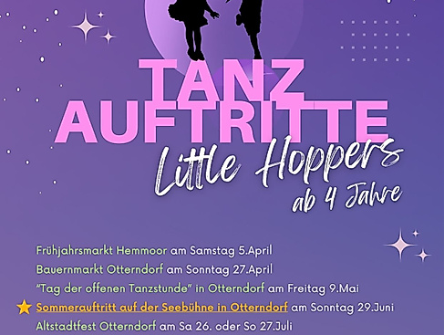 Tanzauftritte 2025 - Little Hoppers ab 4 Jahren