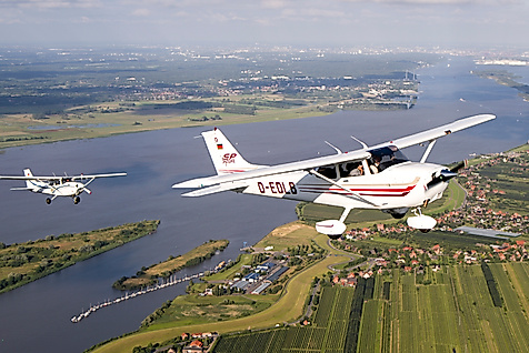 Rundflug über Hamburg