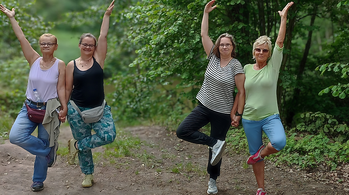Yogawalk rund um den See