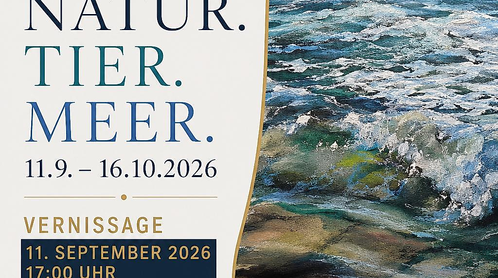 Flyer Vernissage I Natur. Tier. Meer