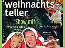 Ein bunter Weihnachtsteller mit Gitte & Klaus, Eddy & Co