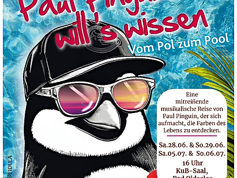 Poster und Flyer Paul Pinguin will's wissen