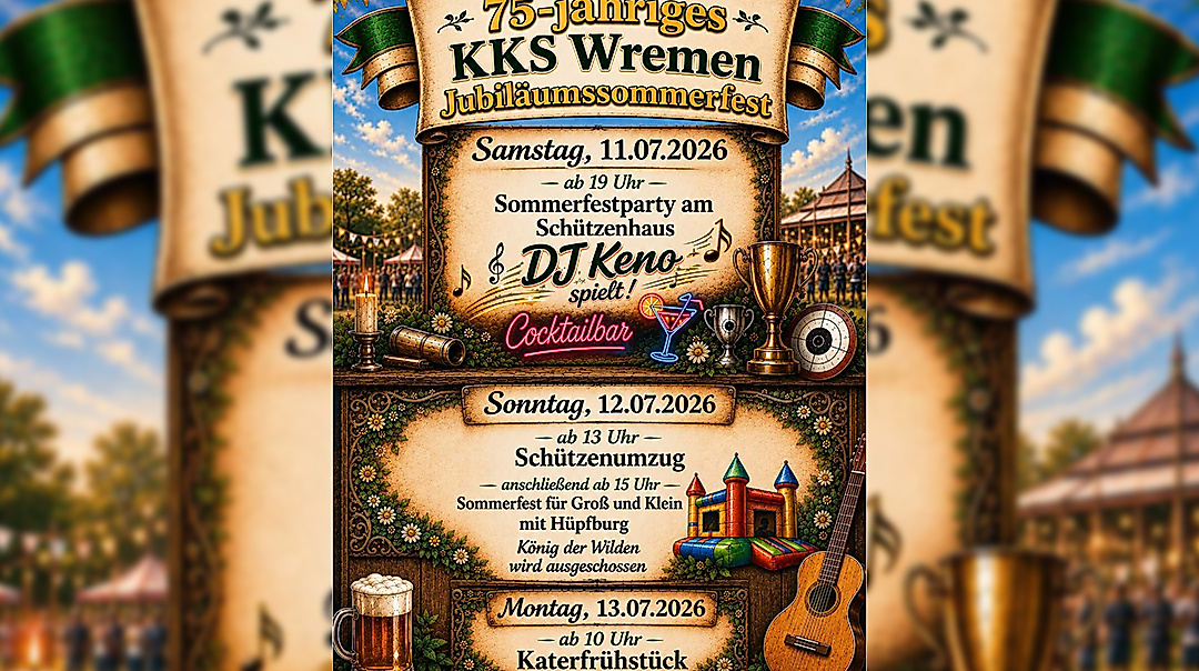 Jubiläumssommerfest des Schützenvereins Wremen