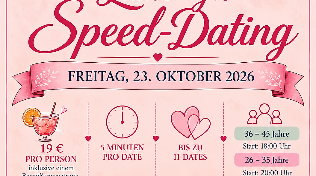 Flyer Lauschiges Speed-Dating