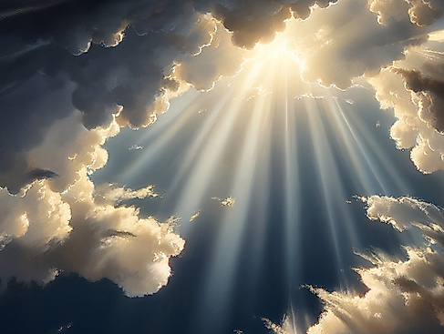 Himmlische Strahlen