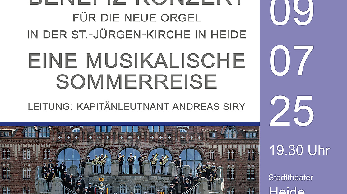 Benefiz-Konzert mit dem Marinemusikkorps Kiel "Eine musikalische Sommerreise"