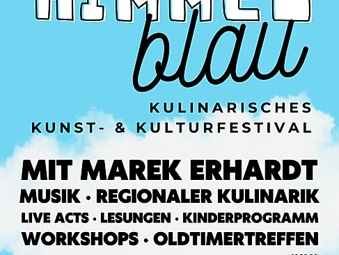 Flyer Himmelblau 2025