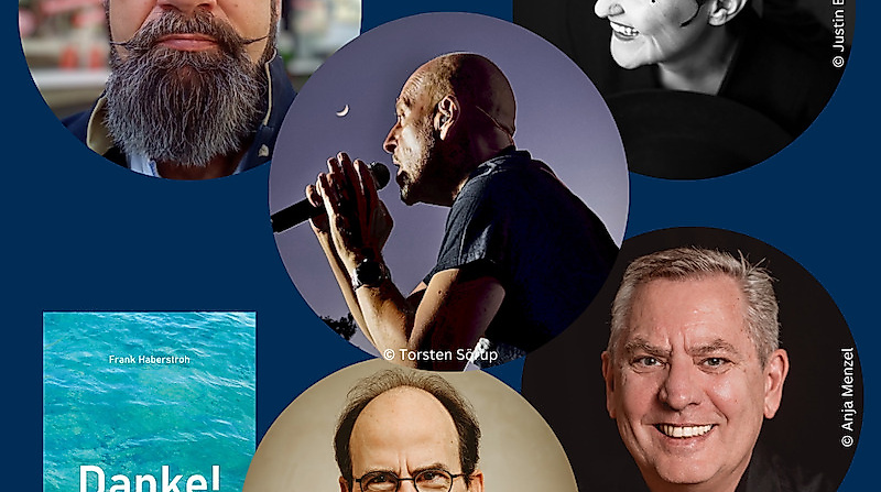 Lesung & Talk: „DANKE“ – Ein Abend mit Frank Haberstroh, Jonny Götze, Lotto King Karl, Holger Senzel und Gesine Gold